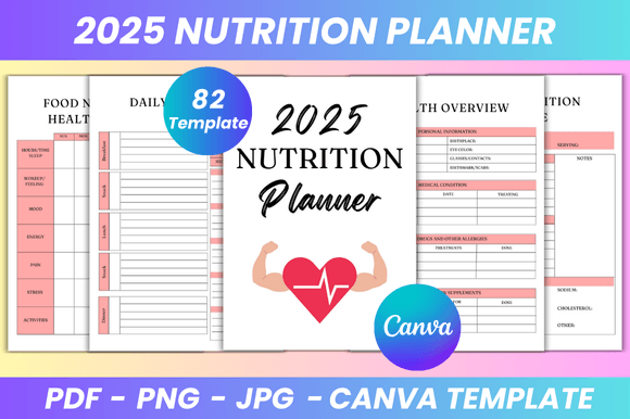 2025 Nutrition Planner Canva Kdp: A Practical Guide for Health and Wellness Planning