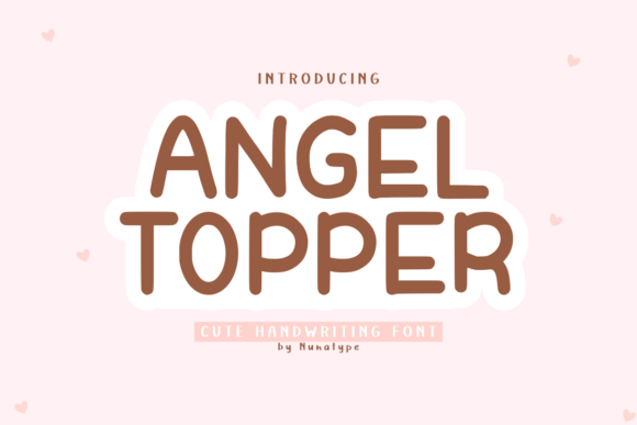 Angel Topper: A Playful and Functional Handwritten Font for Creative Projects