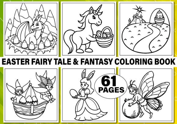 Easter Fairy Tale Fantasy Coloring