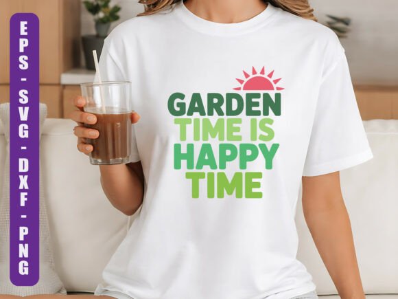 Garden Time is Happy Time SVG: A Versatile Design for Creative Projects