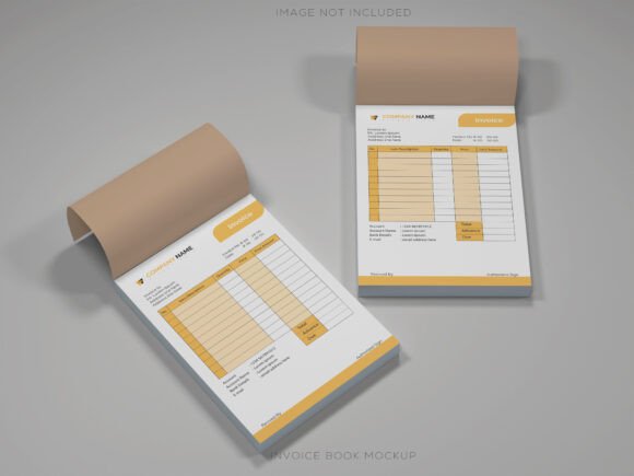 Invoice Book Mockup: A Versatile Design Tool for Creatives and Professionals