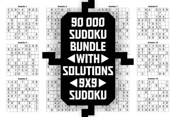 Sudoku Puzzles with Solutions Mega Bundle